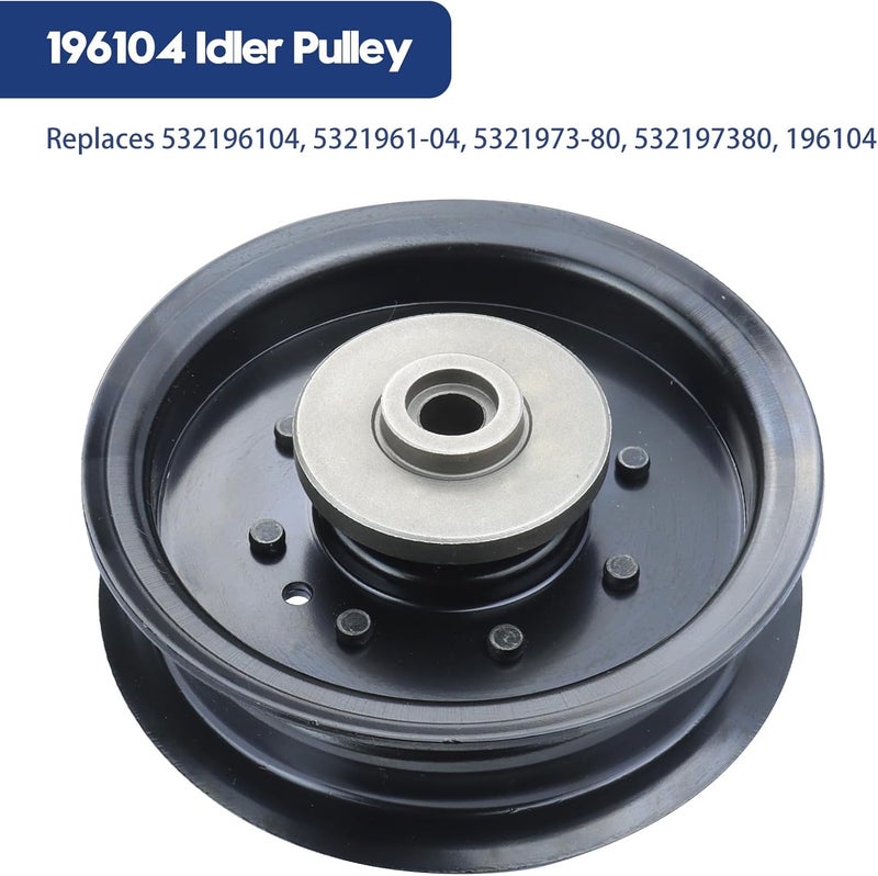 GUSUHAWK 532196106 Husqvarna Idler Pulley with 532196104 Idler Pulley Replaces Husqvarna 532196106, 532197379, 532197380, Craftsman 196106, 197379, 196104, 197380 for Z254, LGT2654, RZ5424 Lawn Mowers - Image 4